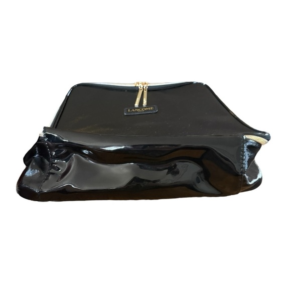 Lancome Black Cosmetic Bag with Gold Zipper and Textured Finish - Picture 6 of 9